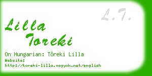lilla toreki business card